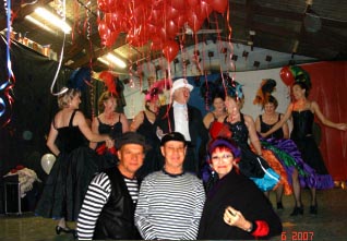 Sydney band play music at a French themed party
